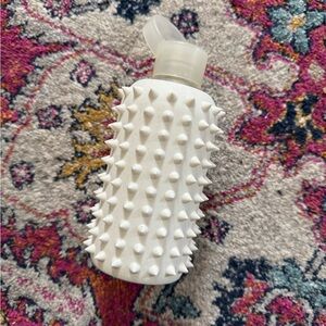 bkr White Spiked Water Bottle